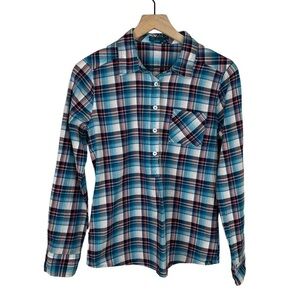 Prana Gina Plaid Popover Shirt